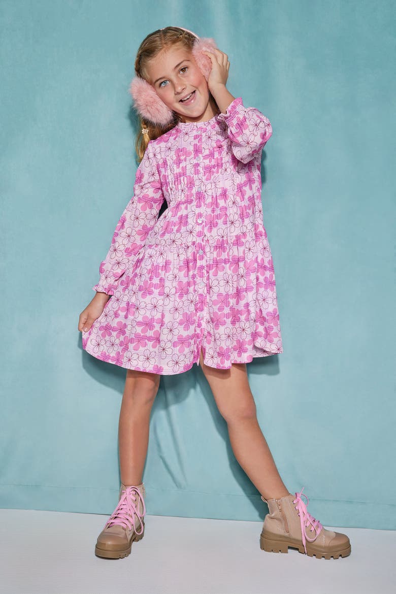Kids'  Floral Embry Dress, Alternate, color, Soho Floral Pink