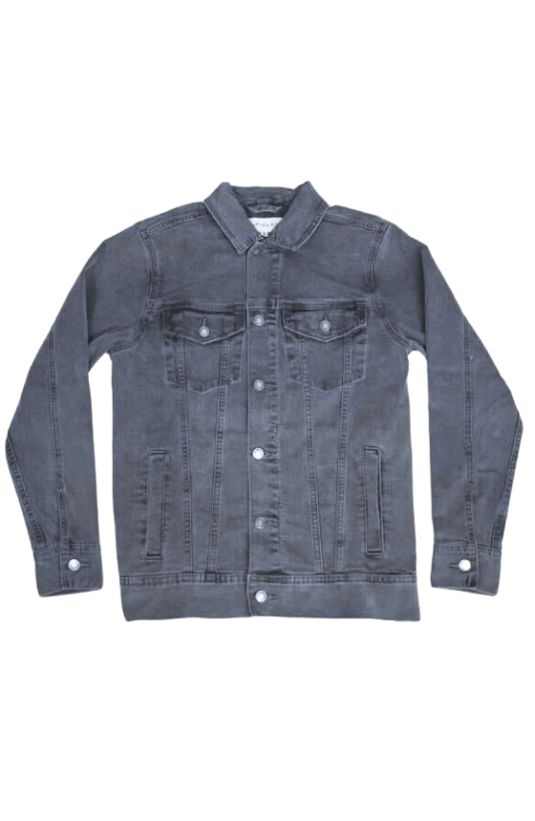 Dapper Boi Grey Denim Jacket, Alternate, color, Grey