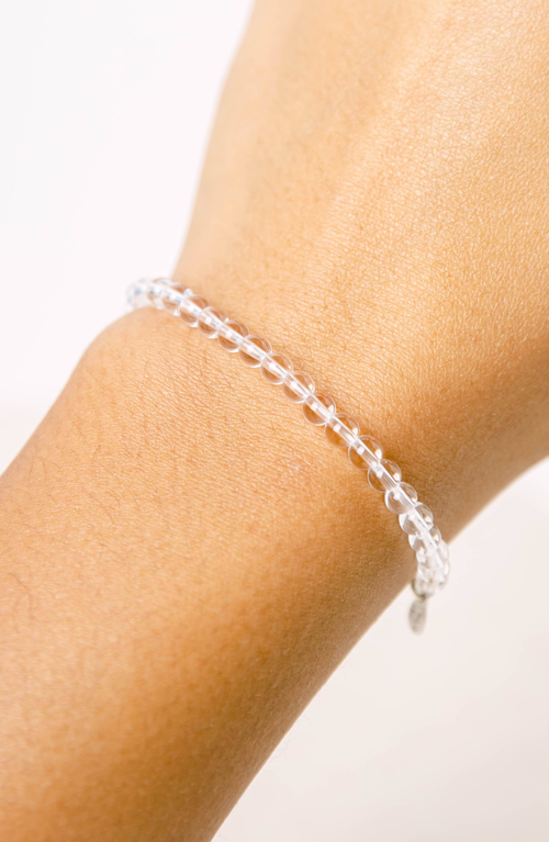Tiny Rituals Quartz Energy Bracelet In Clear Quartz