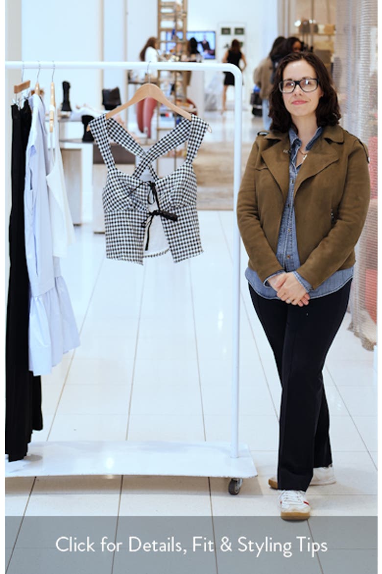 Azalea Gingham Linen Tank video