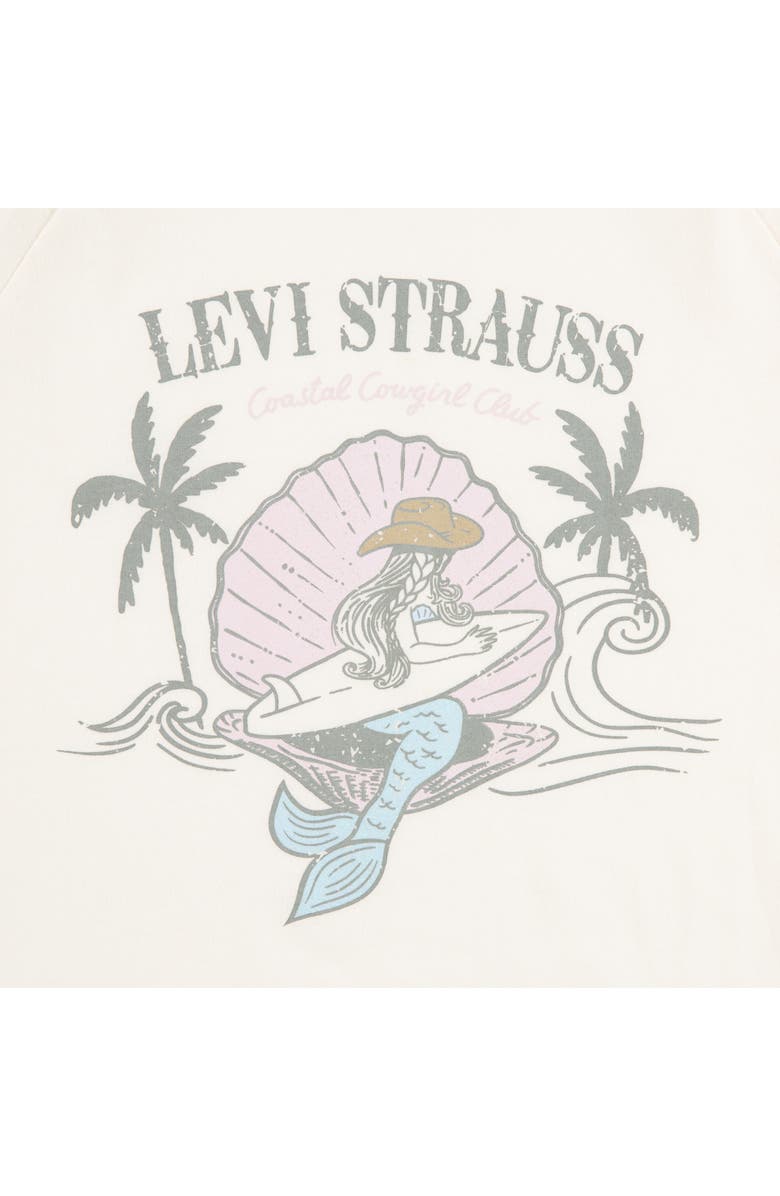 Levi's Kids' Mermaid Cotton Blend Graphic T-Shirt, Alternate, color, Antique White