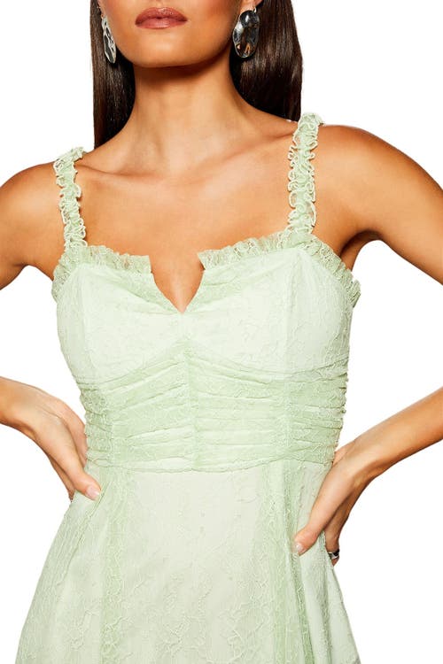 Warehouse Runway Lace Detail Maxi Dress In White