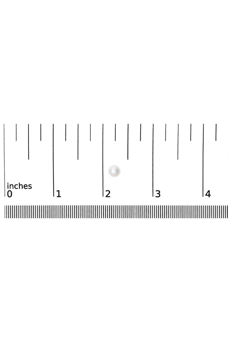 14K Gold 4.5-5MM Cultured Freshwater Pearl Solitaire Stud Earrings, Alternate, color, White