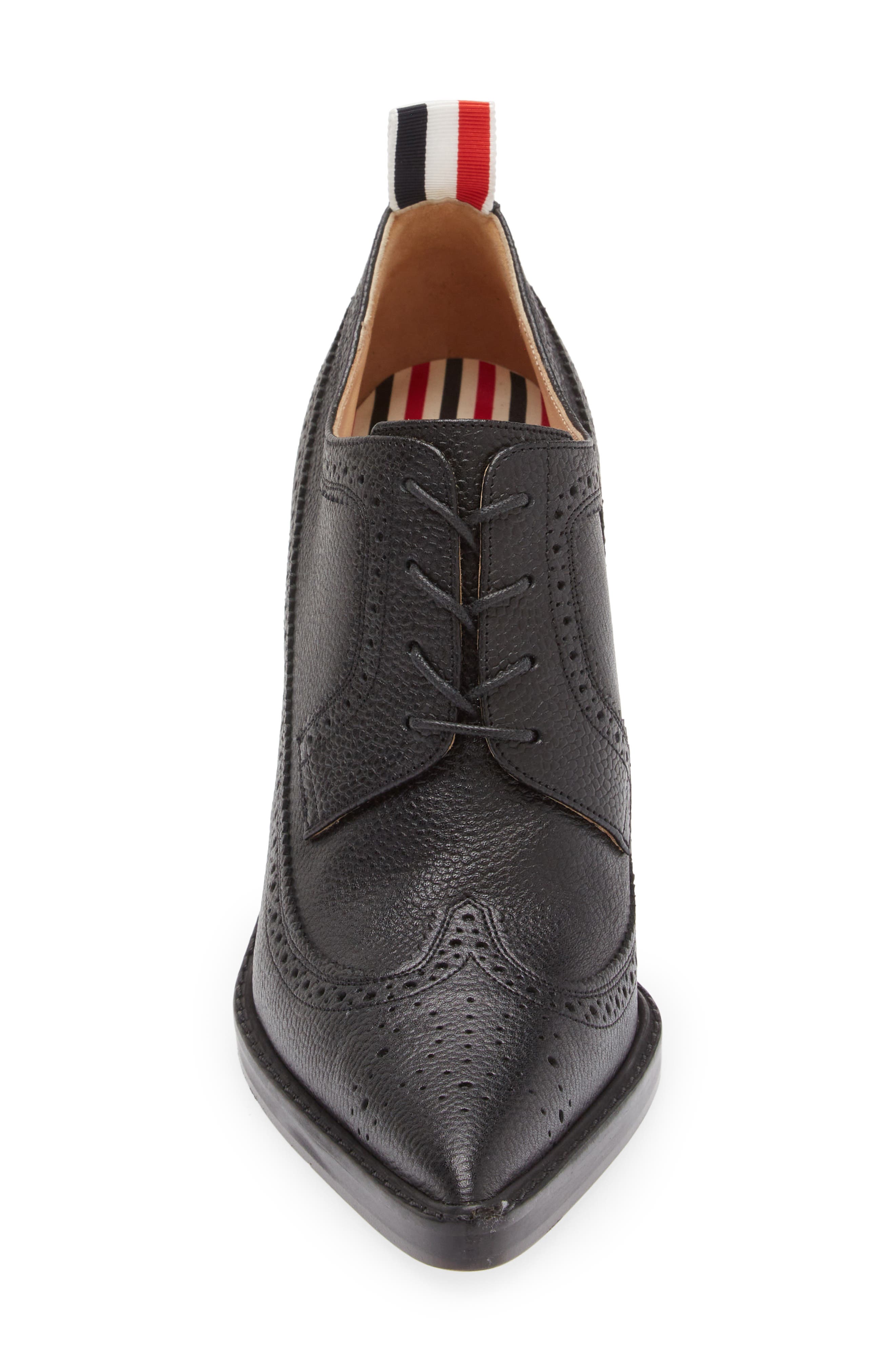 Thom Browne Pointed Toe Wingtip Pump, Alternate, color, 