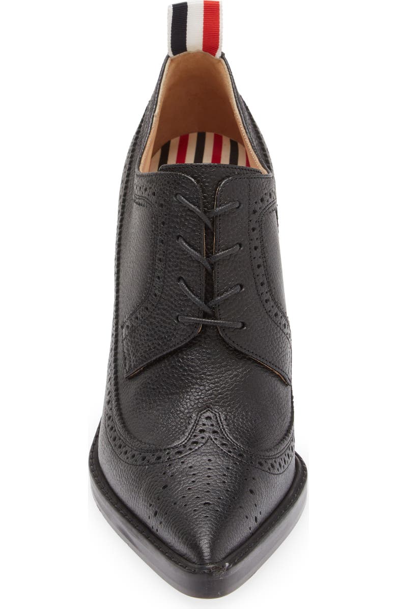 Thom Browne Pointed Toe Wingtip Pump, Alternate, color,