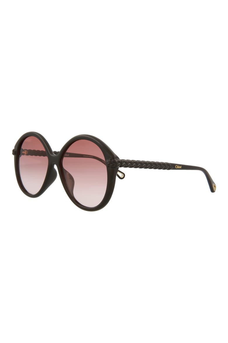 58mm Oversized Core Sunglasses, Alternate, color, BROWN ORANGE