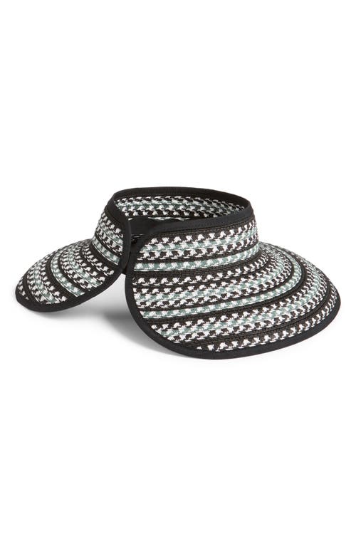 Nordstrom Packable Full Brim Visor In Black Combo