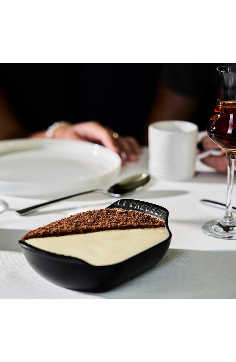 Le Creuset Gourmand Set of 4 1/3-Quart Enamel Cast Iron Rectangular Baker, Alternate, color, Matte Black