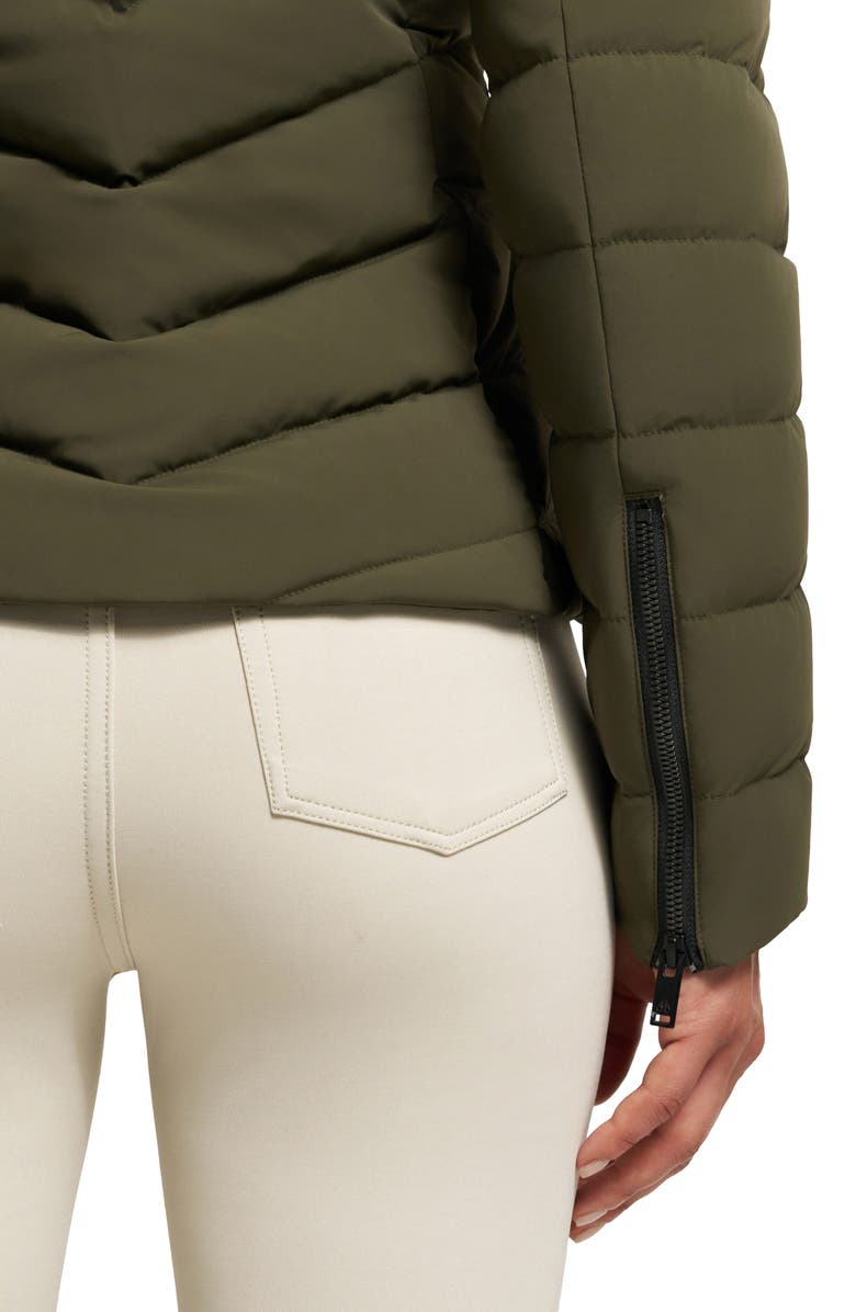 Moose Knuckles Elora Water Repellent 800 Fill Power Down Jacket, Alternate, color, Dark Olive