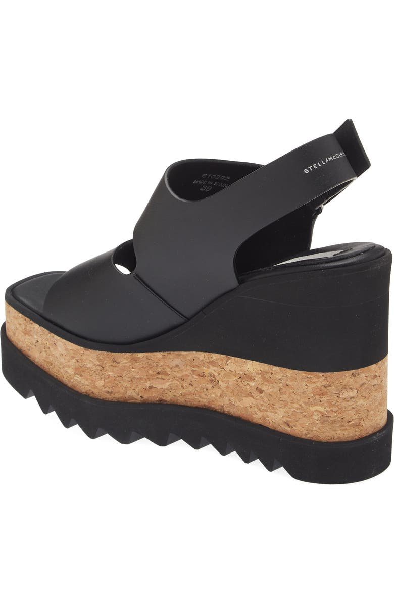 Stella McCartney Elyse Platform Wedge Sandal, Alternate, color,