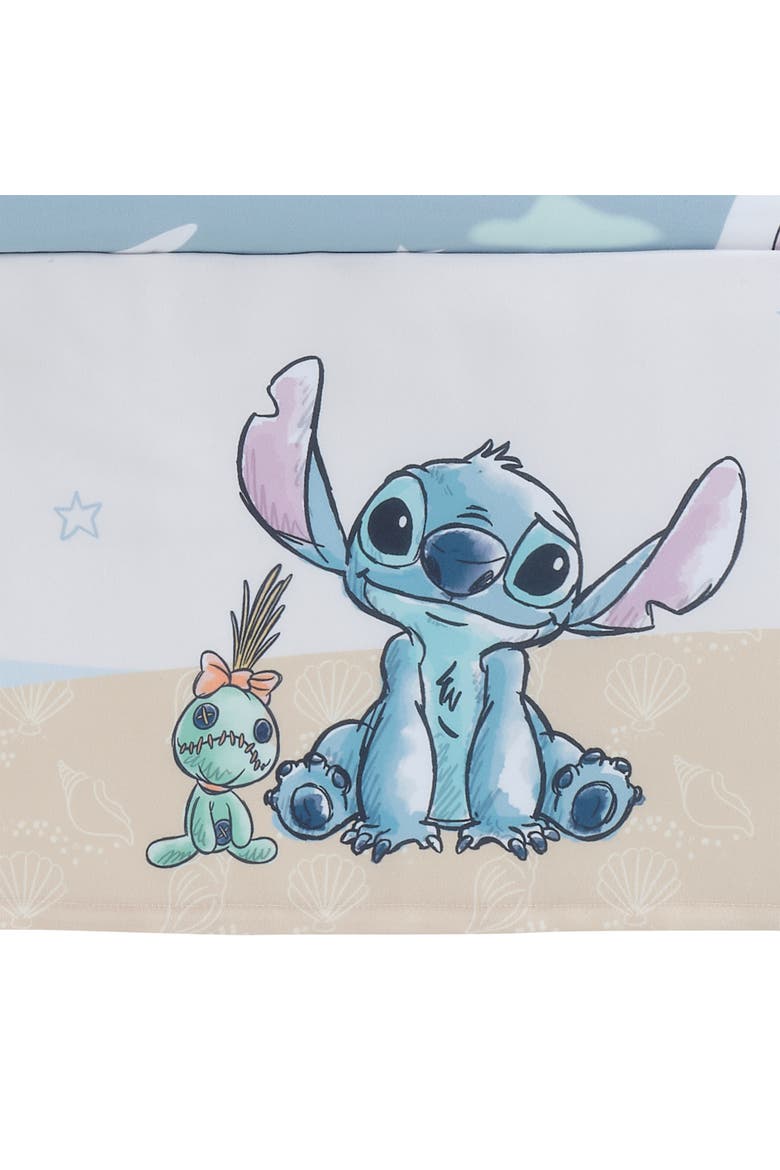 Disney Baby Stitch 3-Piece Nursery Crib Bedding Set, Alternate, color, Blue
