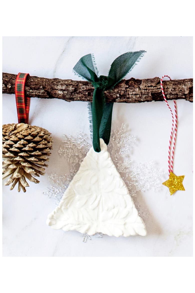 Lastra Holiday Figural Tree Ornament, Alternate, color, WHITE