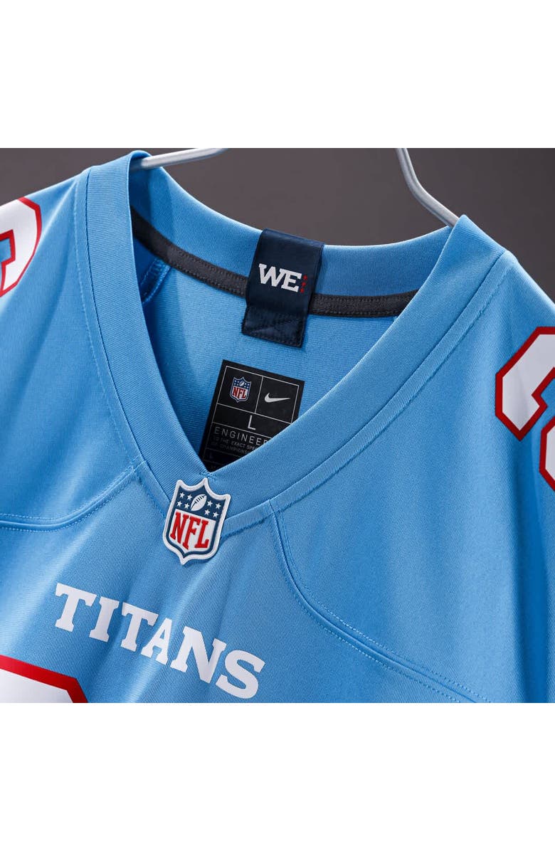 Nike Men's Nike Jeffery Simmons Light Blue Tennessee Titans Game Jersey, Alternate, color, Light Blue