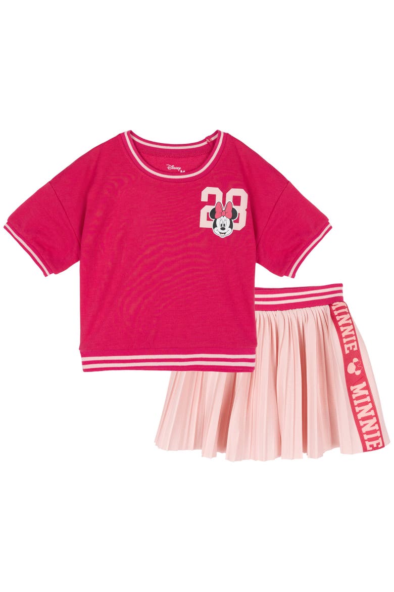 Minnie Mouse Athletic 2-Piece Tee and Skort Set, Main, color, Minnie Mouse Fuchsia
