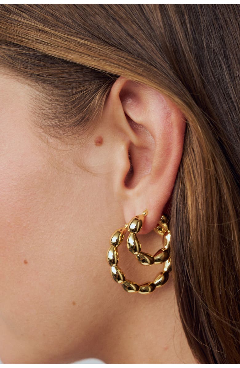 Sif Jakobs Jewellery Earrings Goccia Cerchietto, Alternate, color, 18K Gold Plated