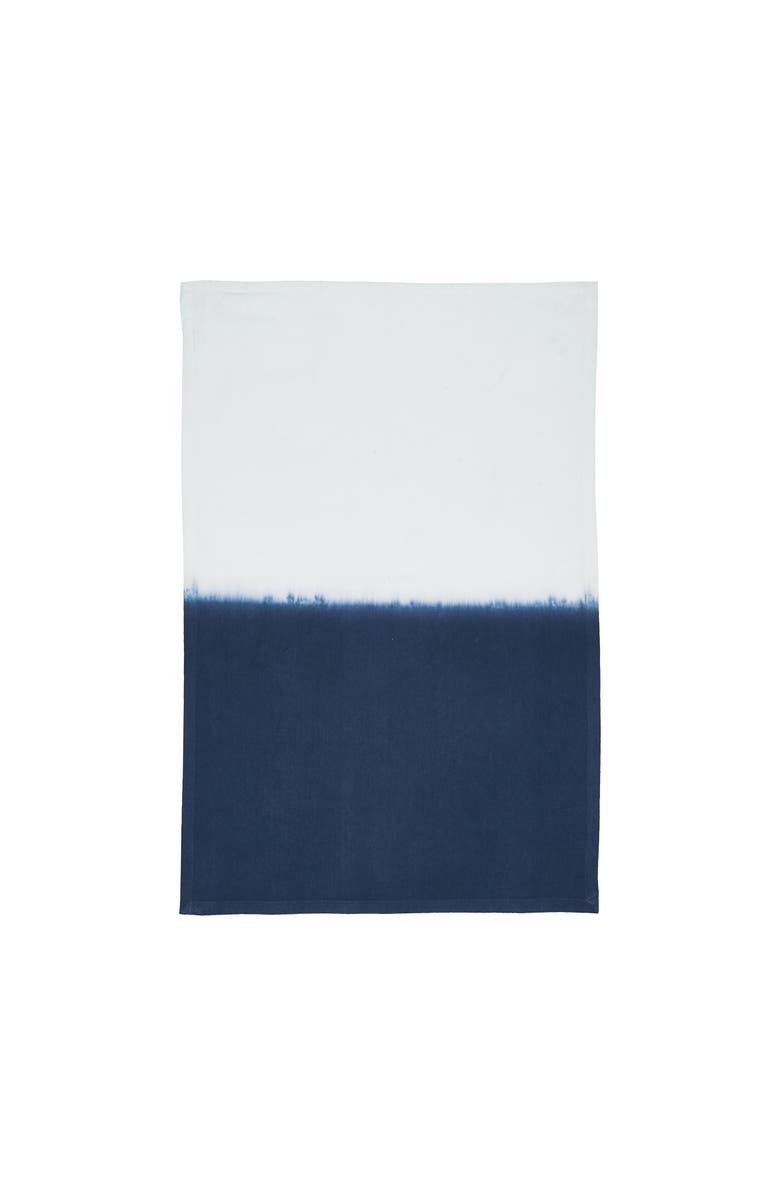 carol & frank Aster Indigo Towel, Alternate, color, Blue