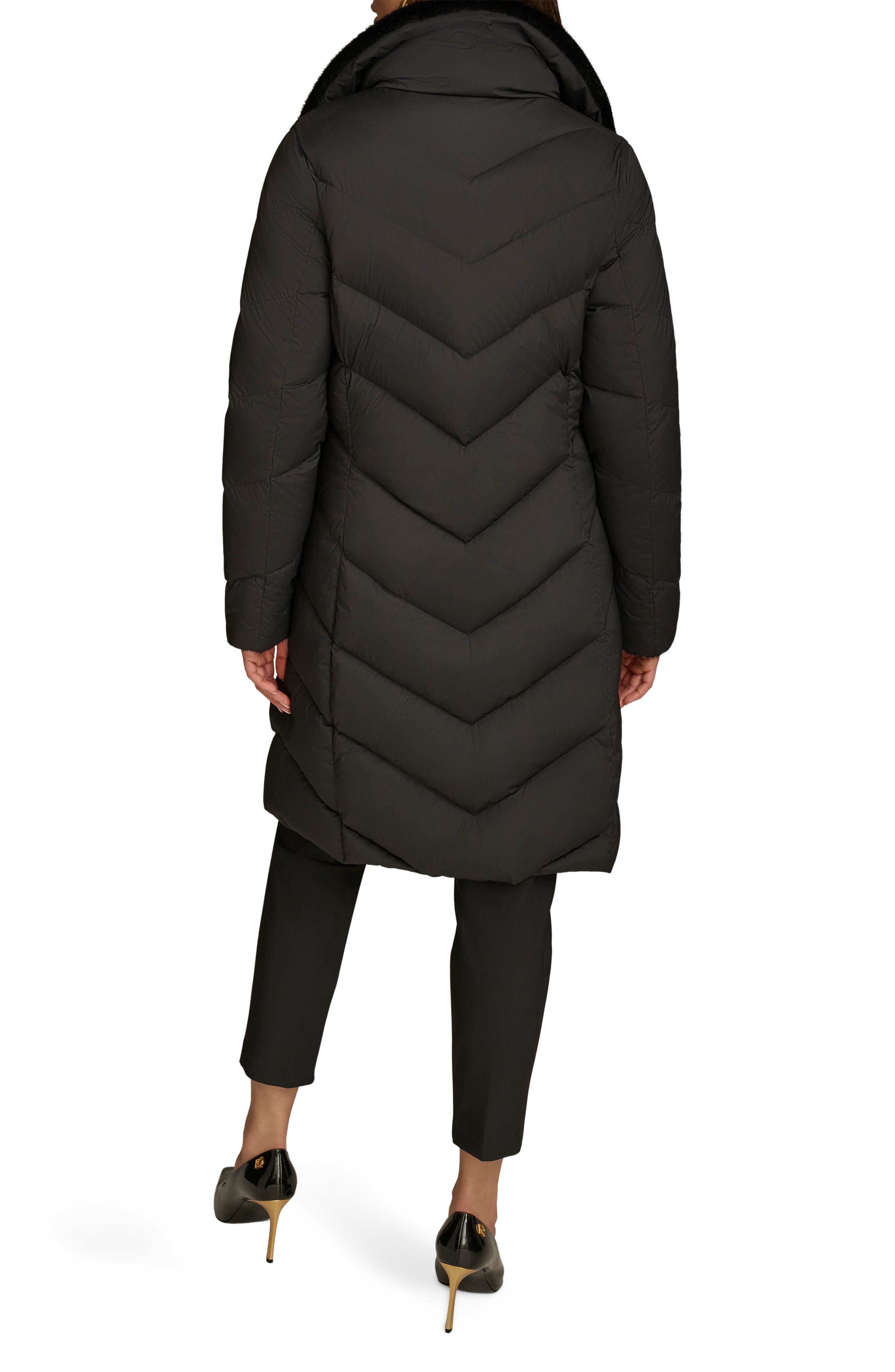 Water Resistant Chevron Down Puffer Coat - image 2