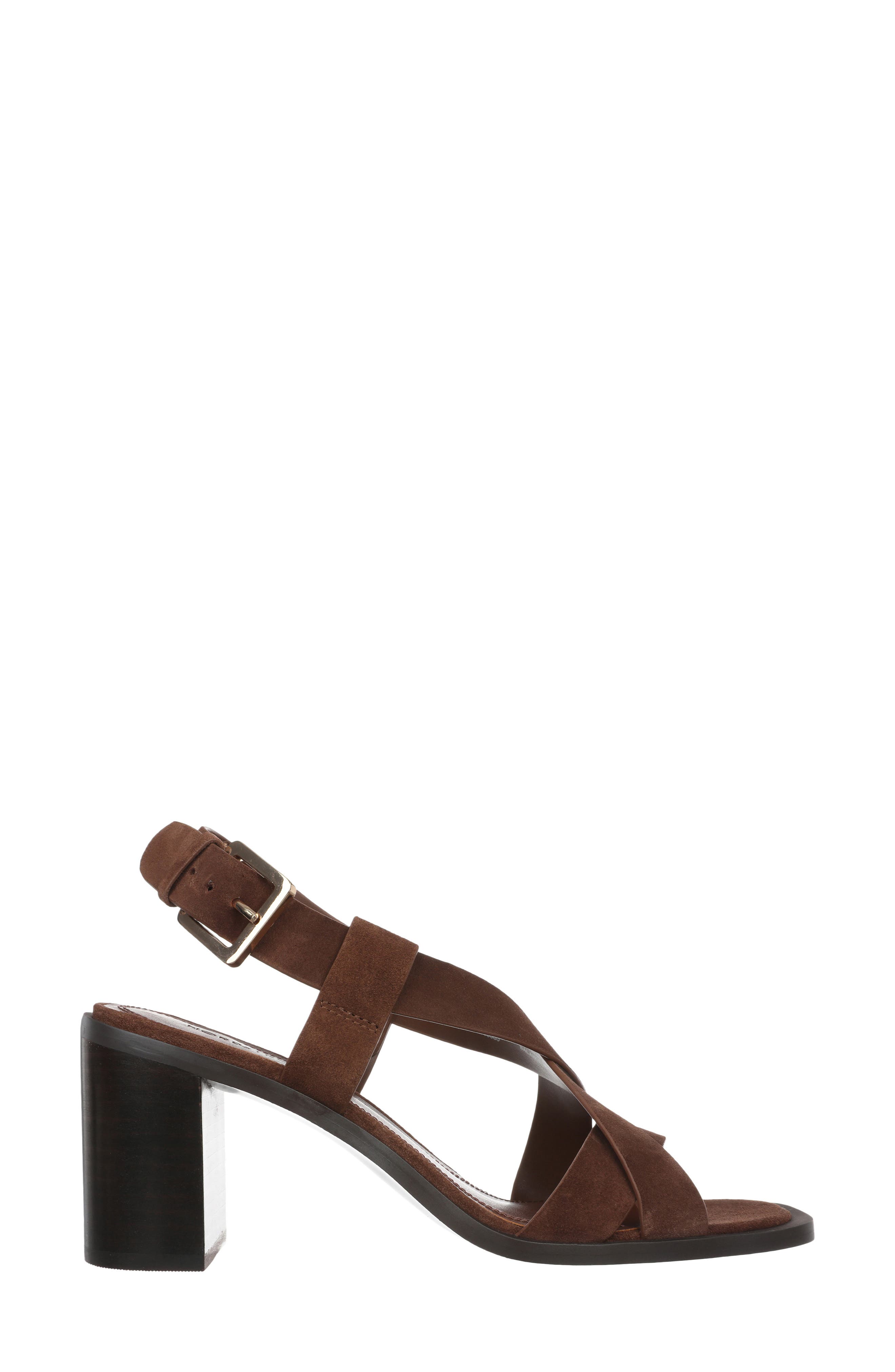 Kalindi Cross Strap Sandal (Nordstrom Exclusive), Alternate, color, BROWN BRICK