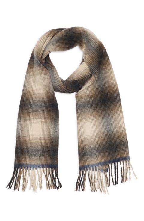 Plaid Cashmere Scarf