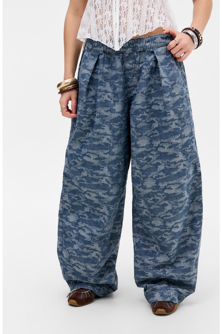Bobbi Camo Wide Leg Pants, Main, color, DENIM