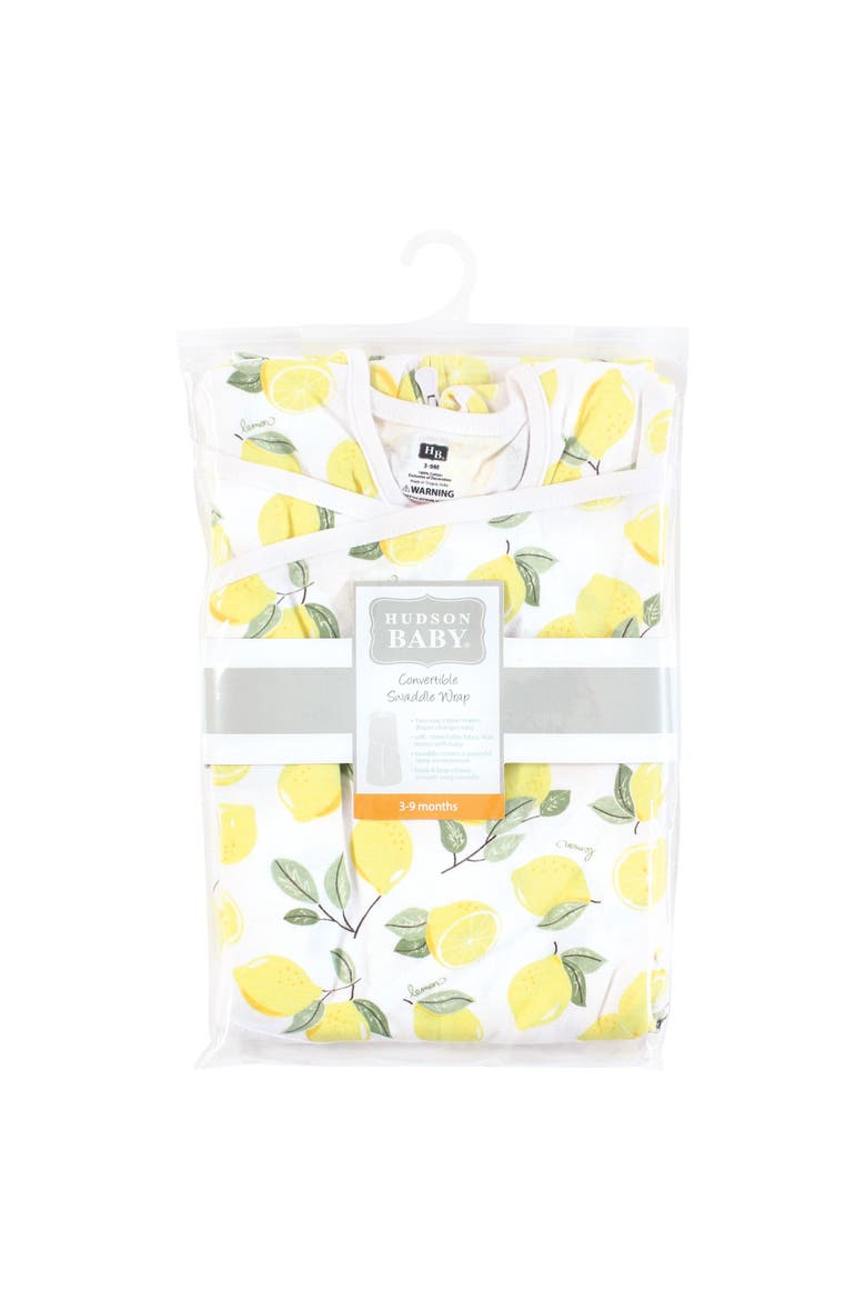 Convertible Swaddle Sleeping Bag, Alternate, color, Lemon