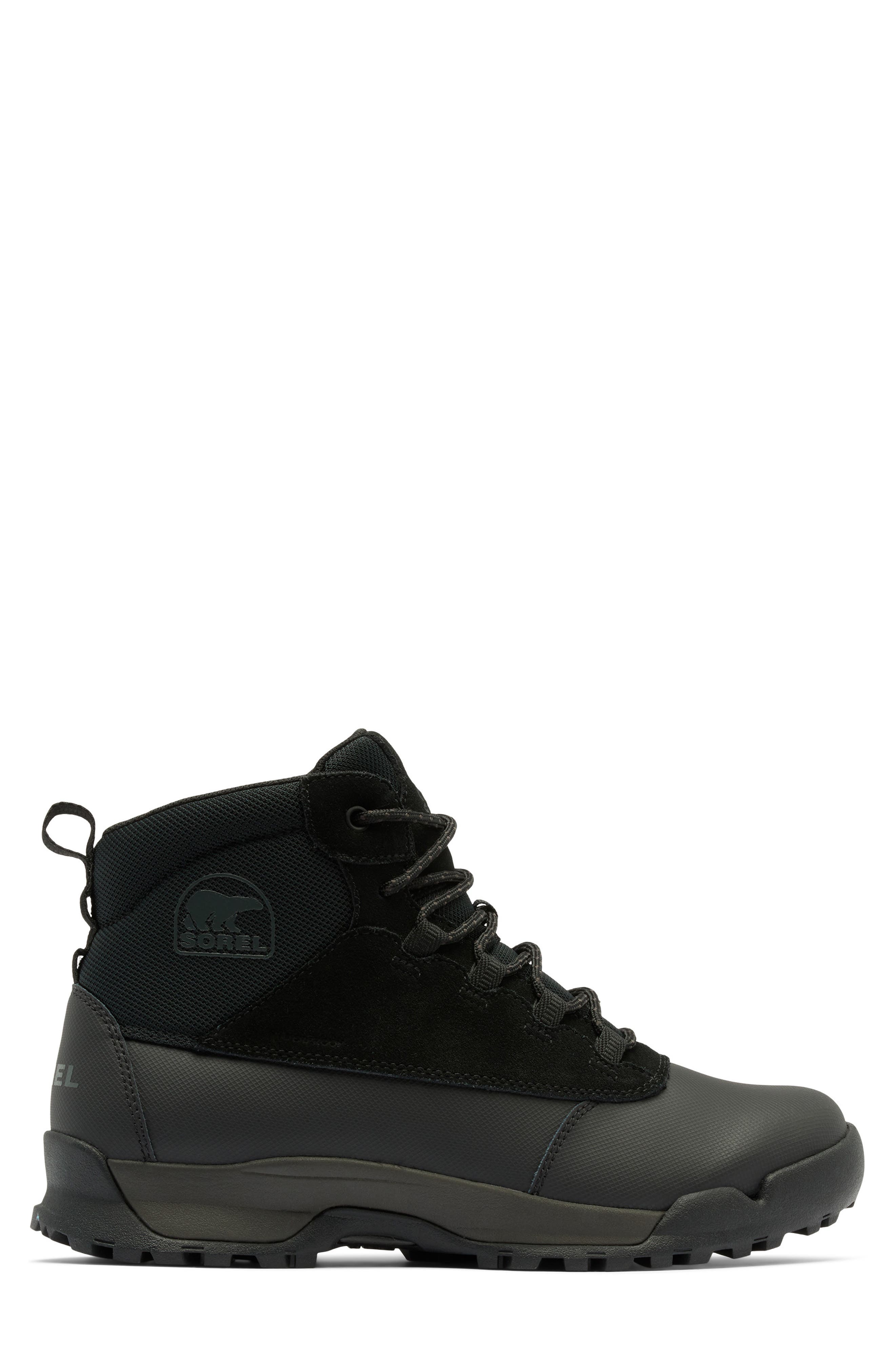SOREL Buxton Lite Plus Waterproof Boot, Alternate, color, Black/ Black