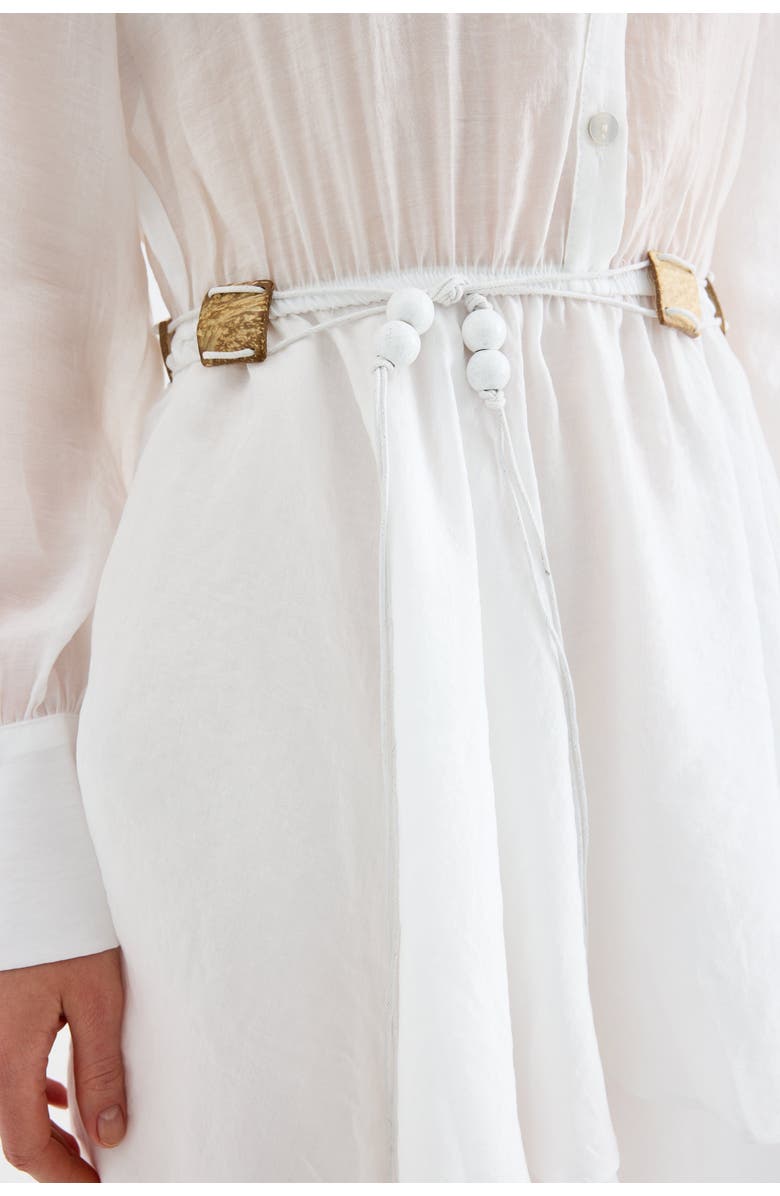 Monlicia Alora Tencel Mini Shirt Dress, Alternate, color, White