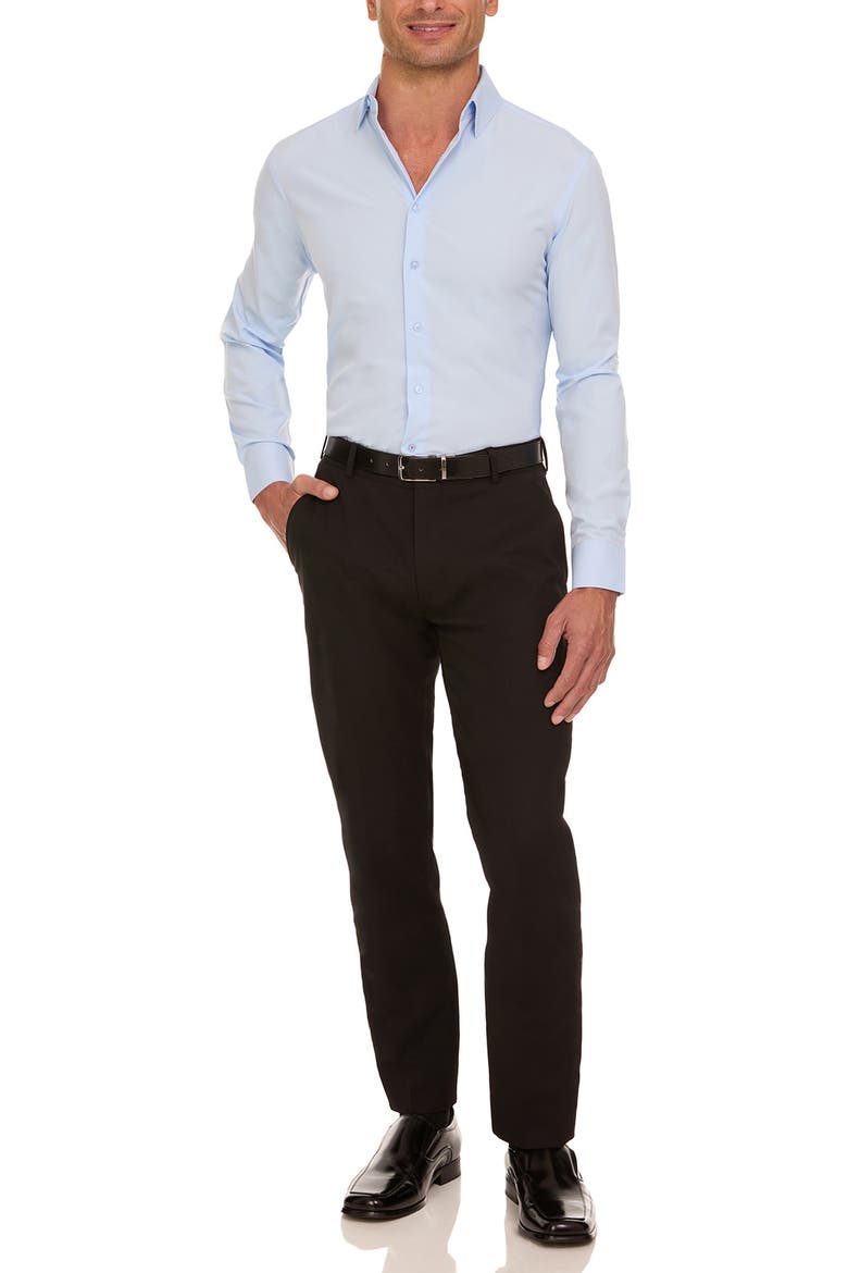 Slim Fit Serentity Solid Dress Shirt, Alternate, color, SERENITY