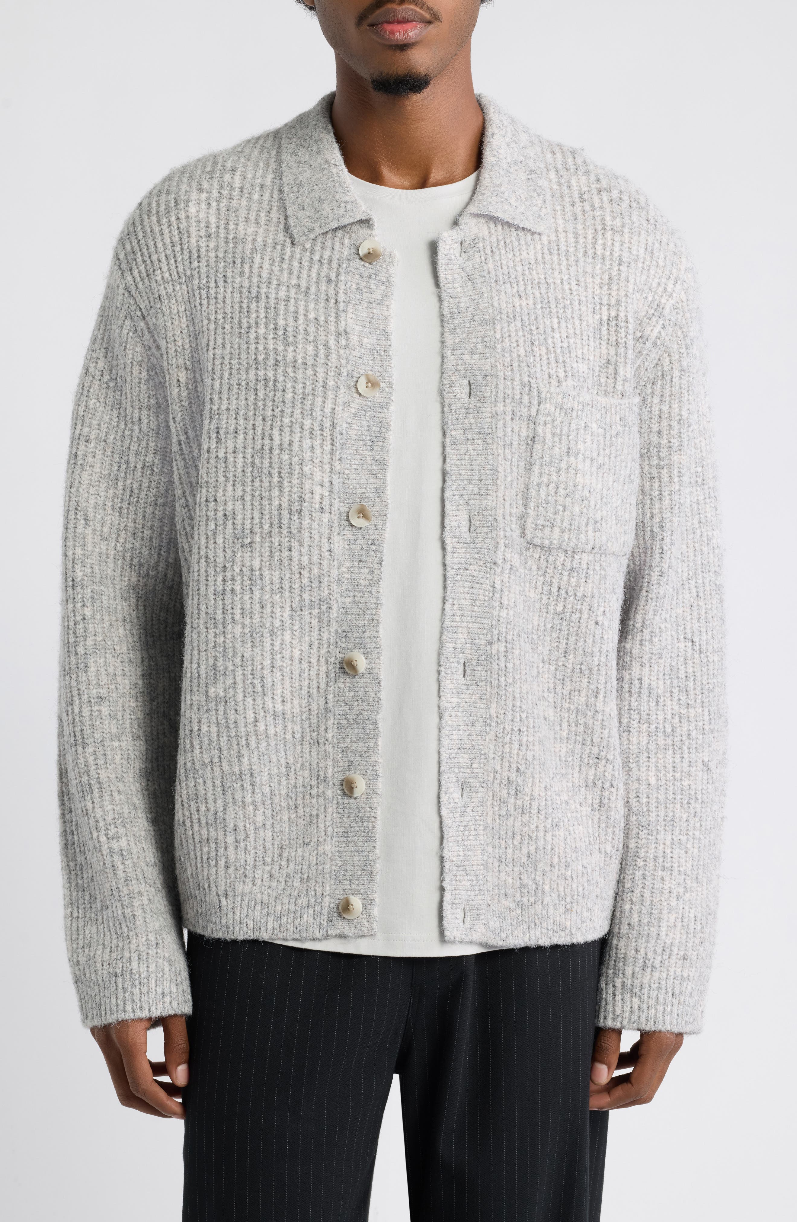 Edited Weather Open Edit Sweater Jacket (Men) | Nordstrom