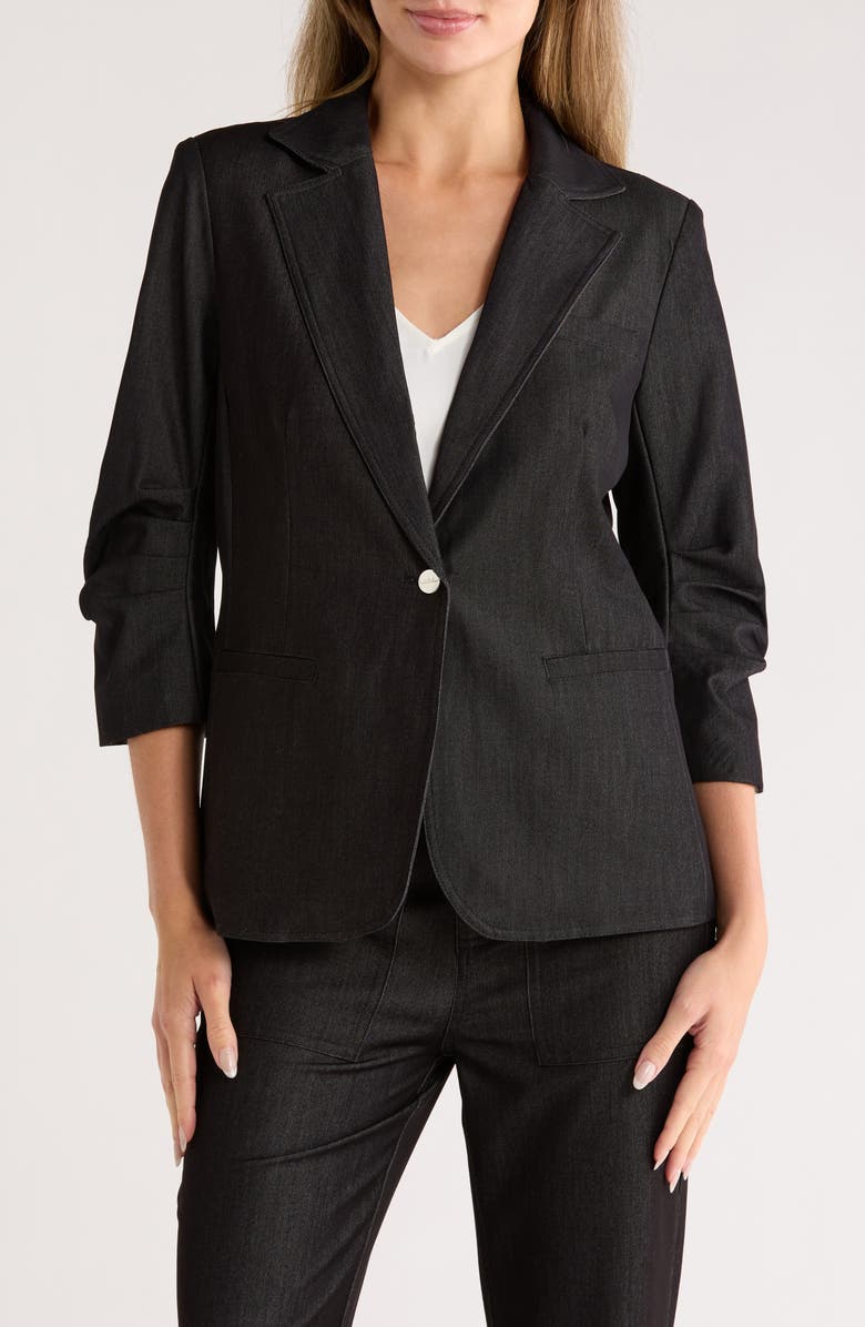 Nicole Miller One-Button Blazer, Main, color, 
