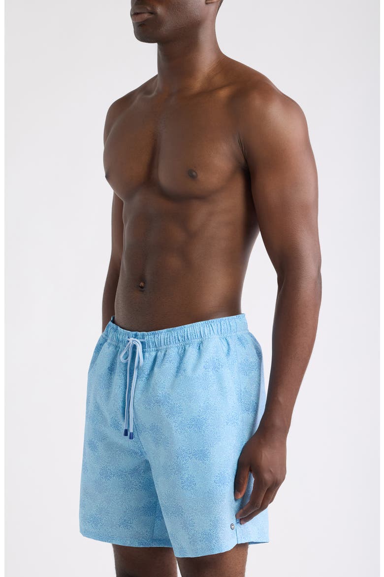 Sand Dollars Swim Trunks, Alternate, color, SEAPORT BLUE