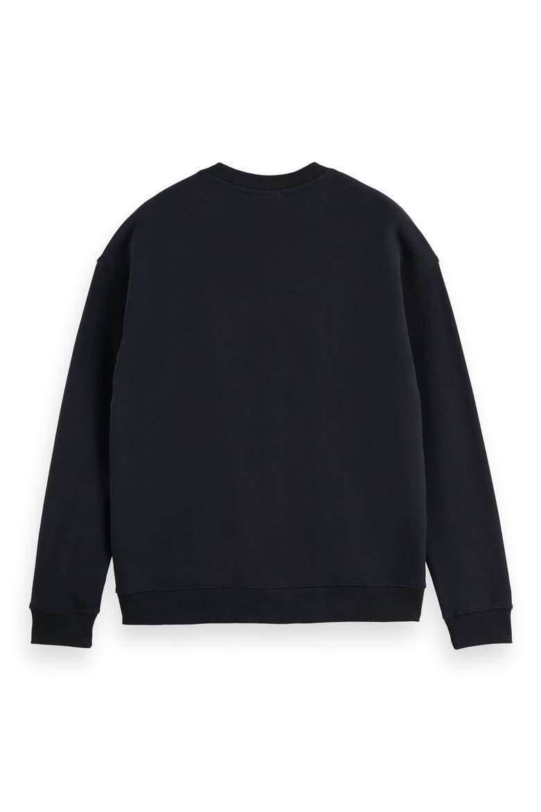 x Field Notes Embroidered Logo Cotton Crewneck Sweatshirt, Alternate, color, METEORITE