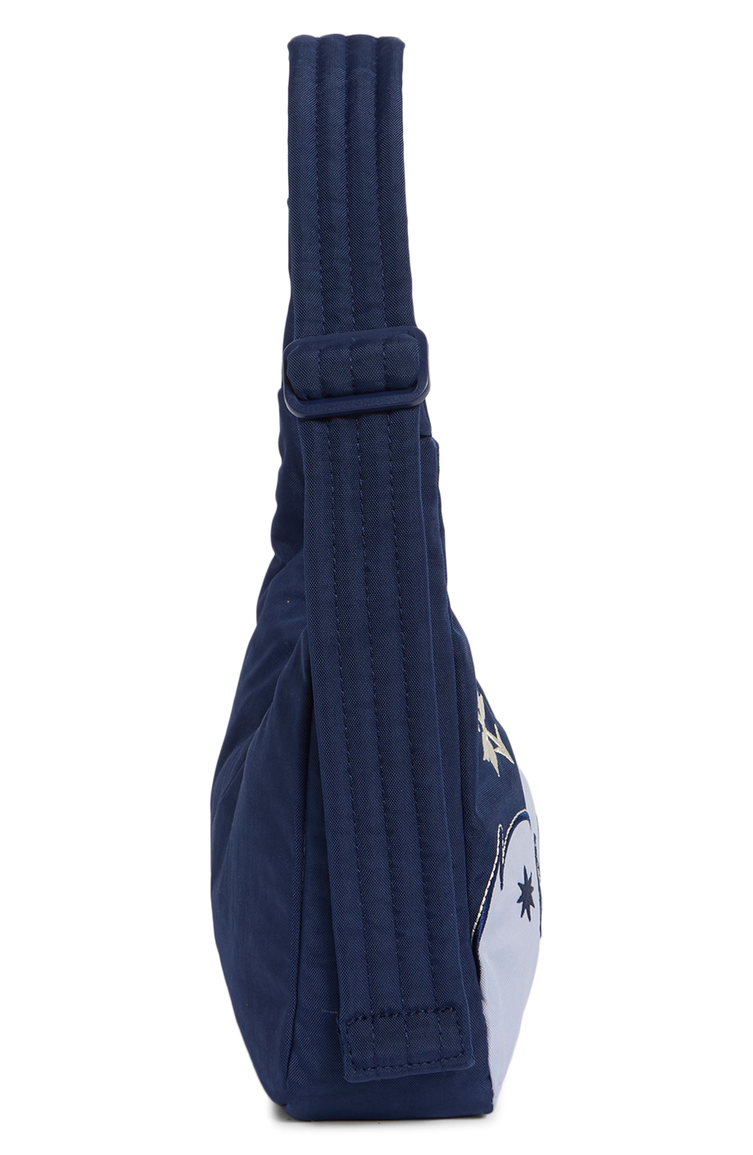 Mini Nylon Shoulder Bag, Alternate, color, WESTERN APPLIQU