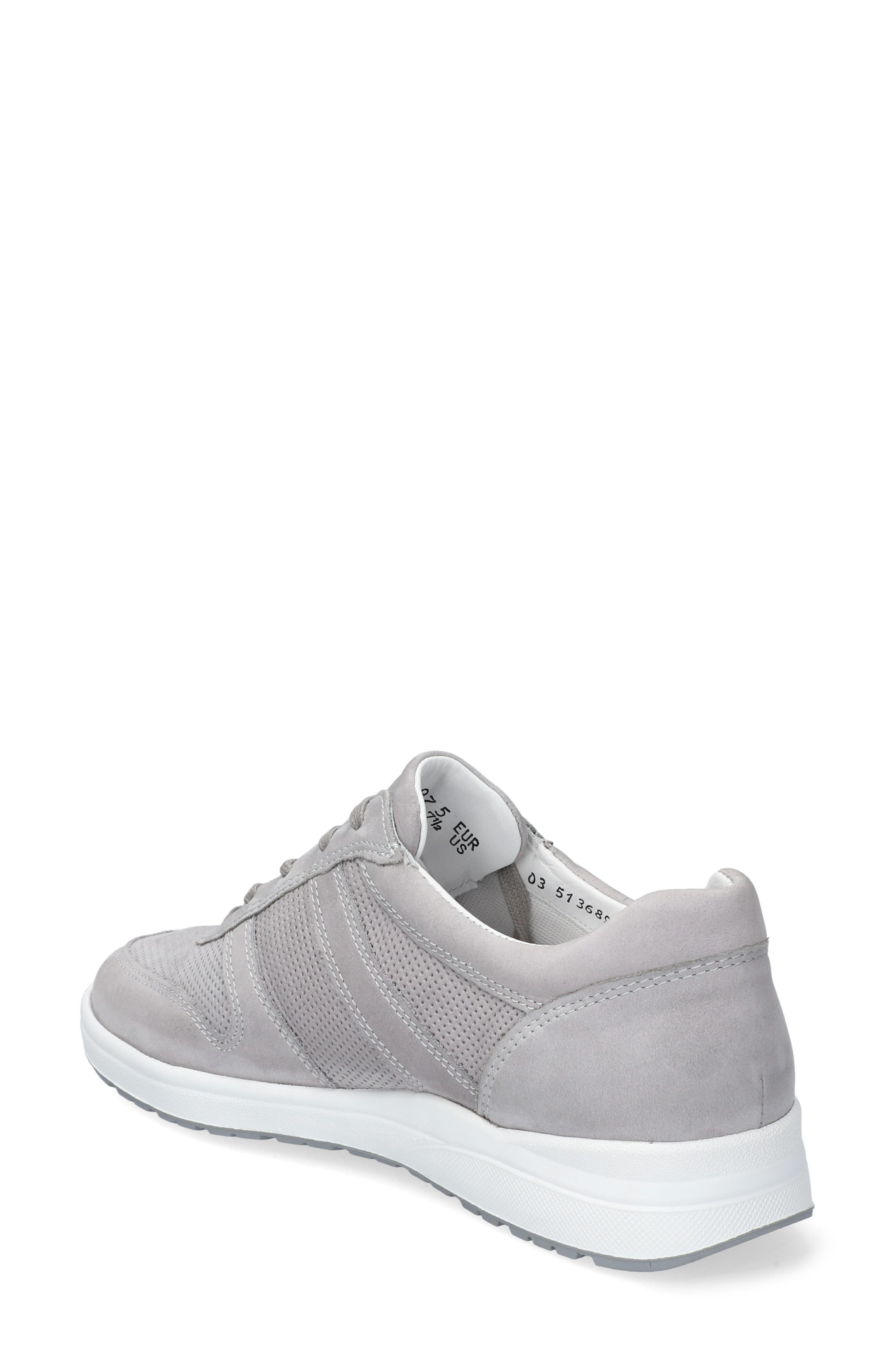 Mephisto Rebecca Perforated Sneaker, Alternate, color, Light Grey
