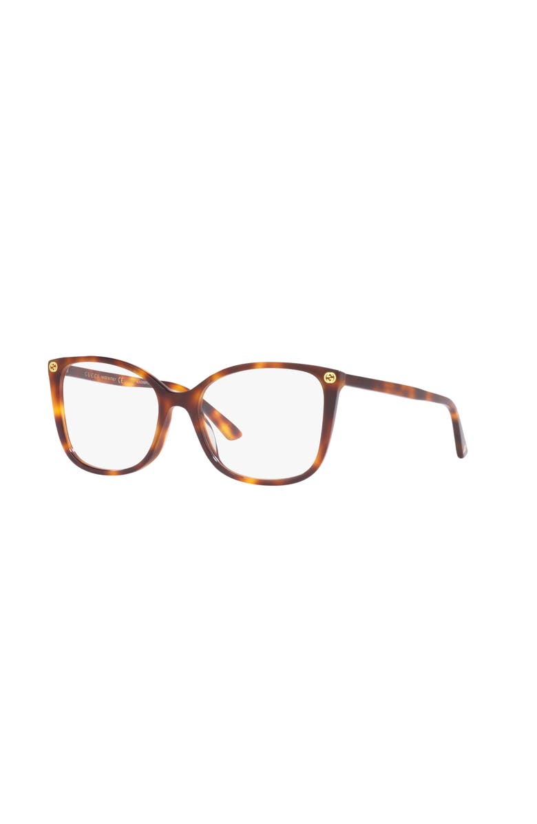 Gucci 53mm Round optical glasses, Main, color, Tortoise