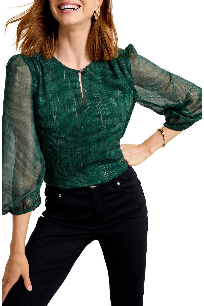 Bayside Zebra Top, Main, color, BRINY DEEP