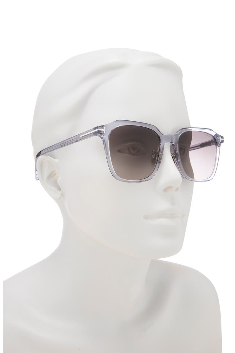 53mm Square Sunglasses, Alternate, color, GREY/ OTHER / GRADIENT SMOKE