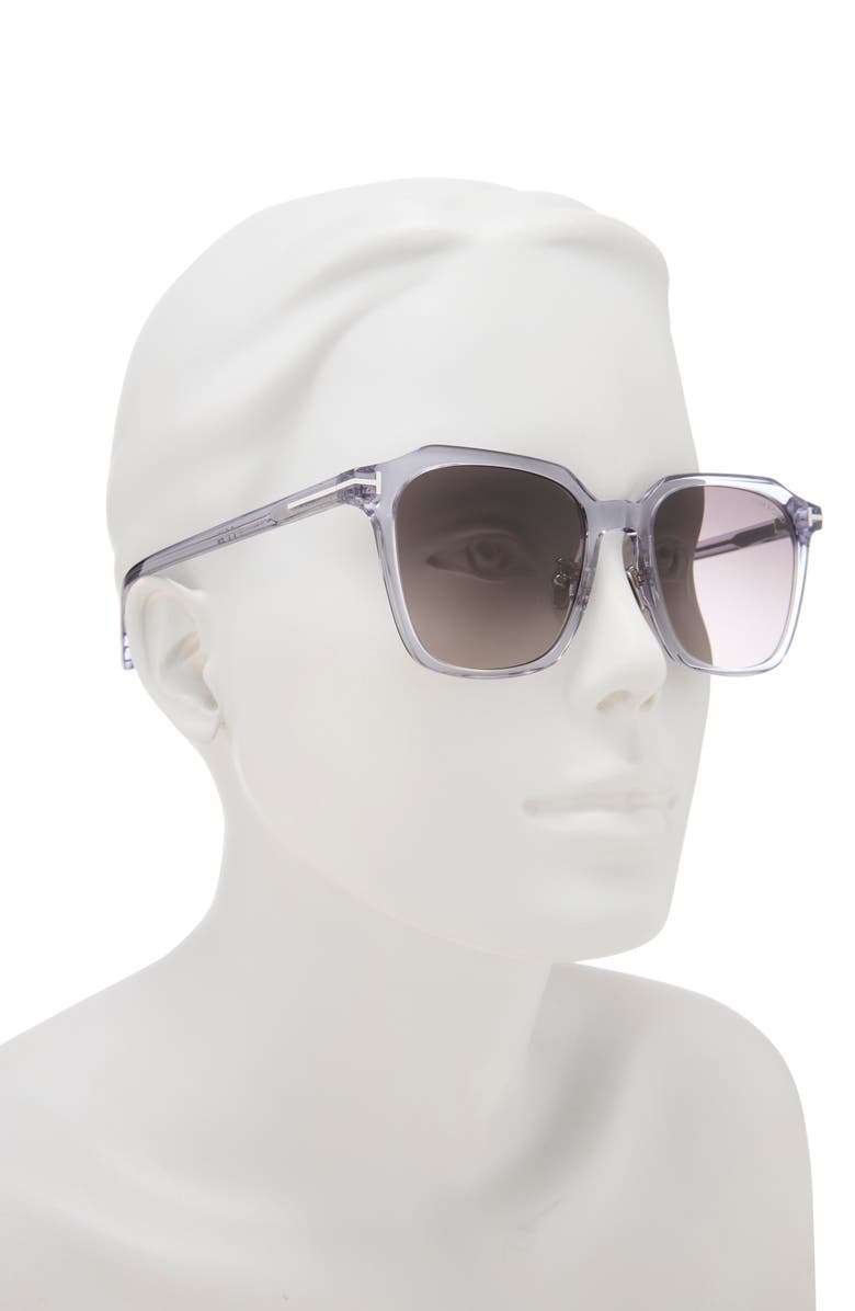 TOM FORD 53mm Square Sunglasses, Alternate, color, Grey/ Other / Gradient Smoke
