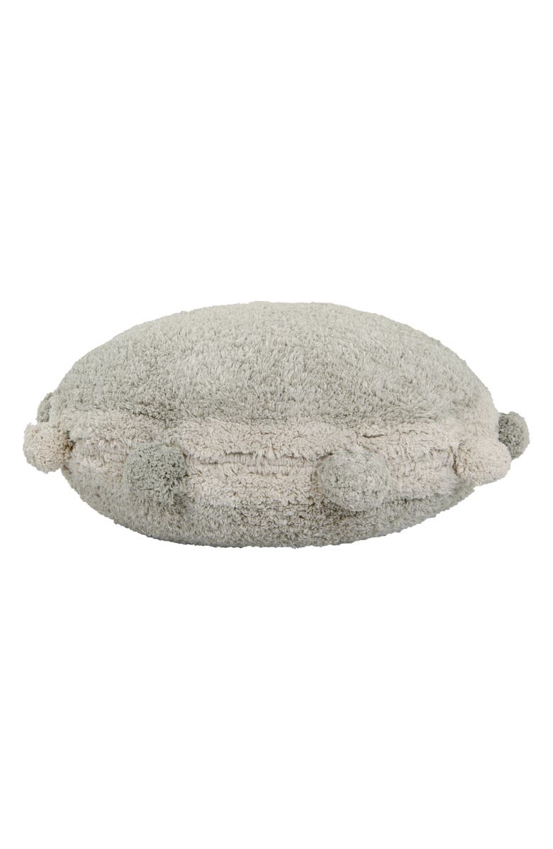 Lorena Canals Bubbly Pompom Trim Floor Cushion, Alternate, color, Olive