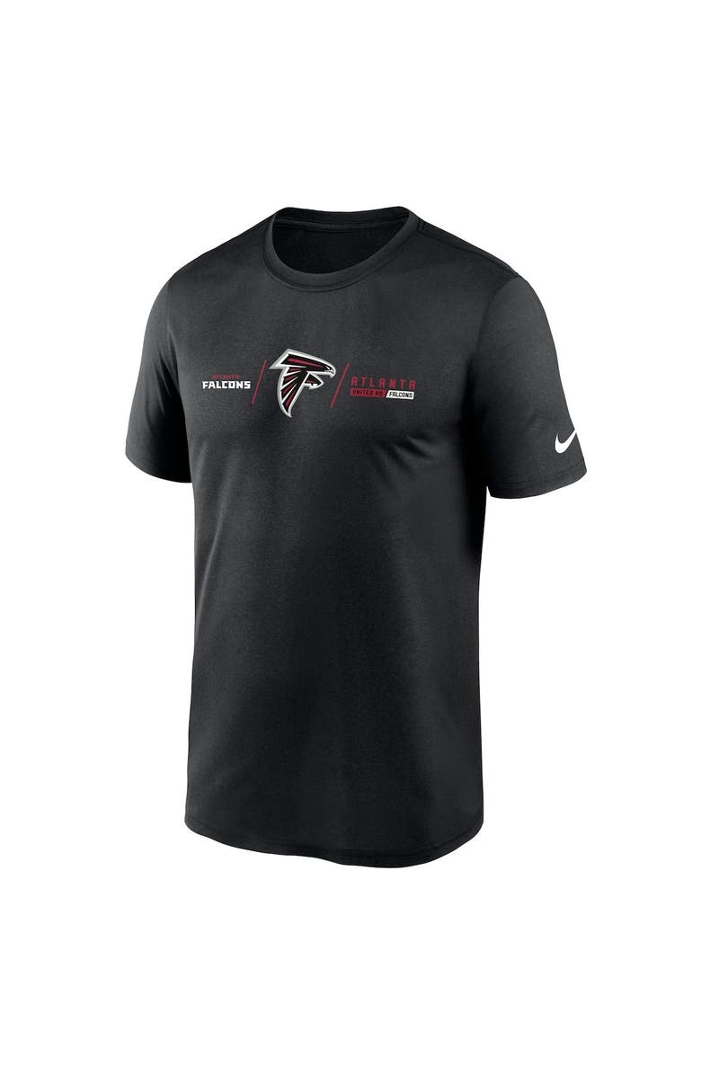 Nike Men's Nike Black Atlanta Falcons Horizontal Lockup Legend Performance T-Shirt, Alternate, color, 