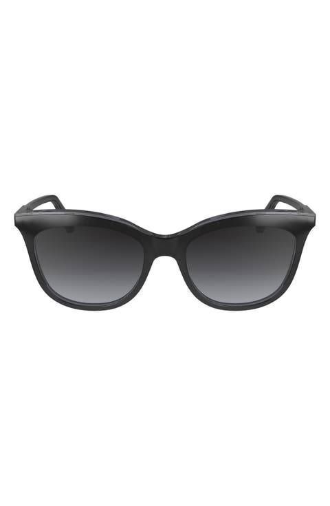 53mm Gradient Cat Eye Sunglasses
