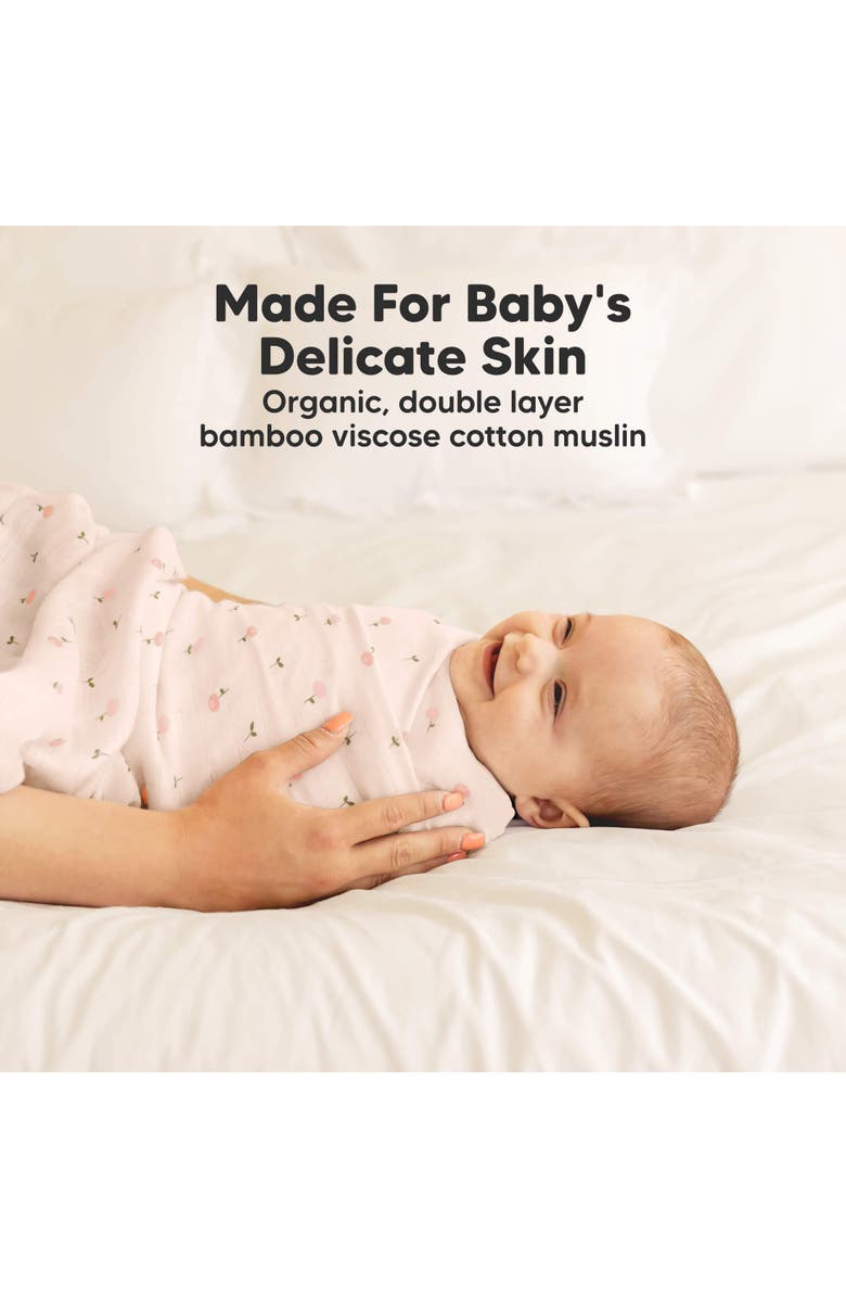 KeaBabies Lumi Muslin Swaddle Blankets, Alternate, color, Wild Bloom