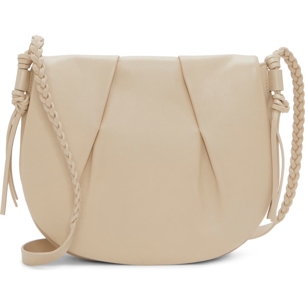 Vince Camuto Espen Leather Saddle Bag In Light Beige