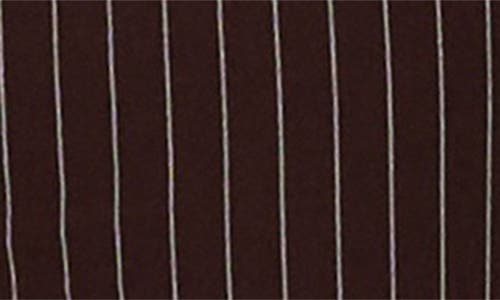 Princess Polly Sportia Pinstripe Low Rise Flare Pants In Burgundy