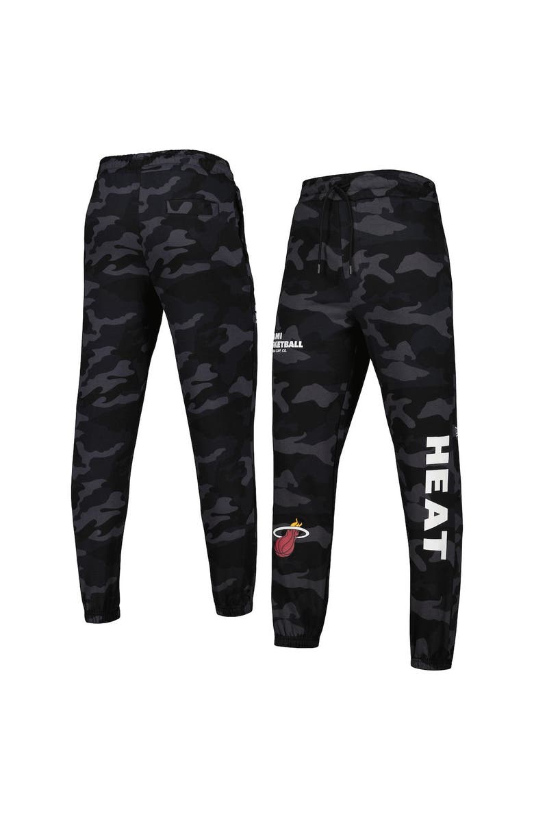 New Era Men's New Era Black/Camo Miami Heat Tonal Joggers, Main, color, Black