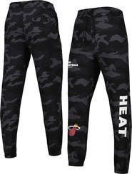 New Era Men's New Era Black/Camo Miami Heat Tonal Joggers