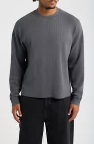 BP. Boxy Thermal Cotton Blend Long Sleeve T-Shirt
