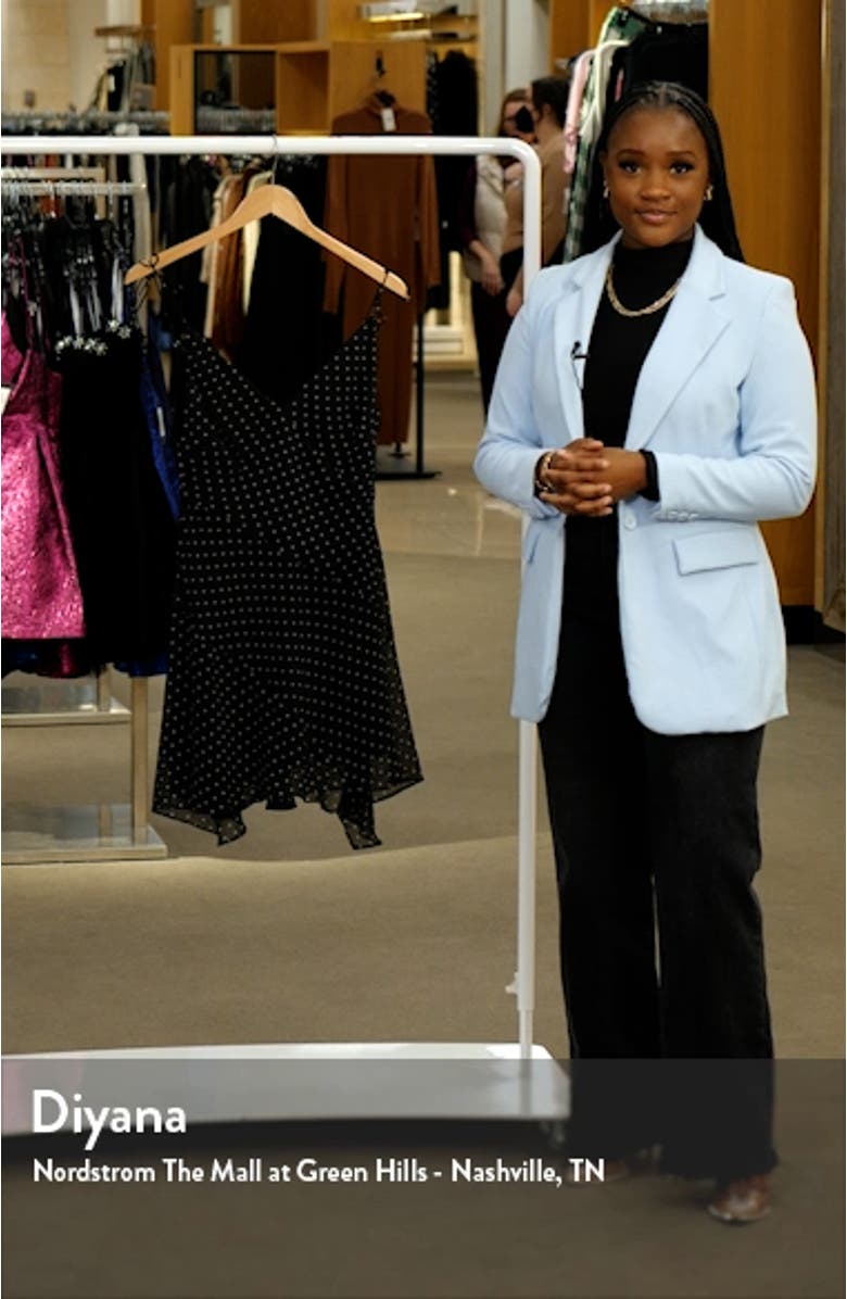 Polka Dot Asymmetric Hem Minidress, sales video thumbnail