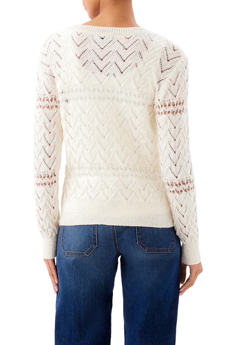 Open Stitch Sweater, Alternate, color, CREAM