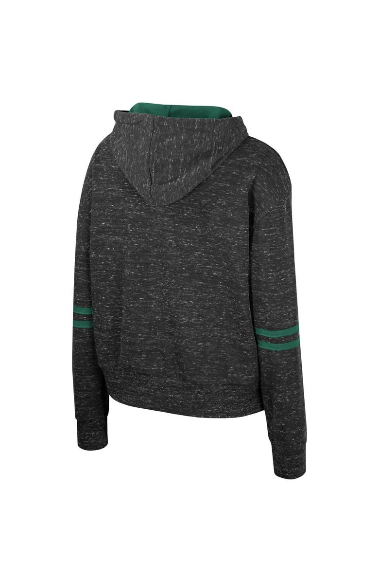 COLOSSEUM Women's Colosseum Charcoal Michigan State Spartans Catherine Speckle Pullover Hoodie, Alternate, color, Charcoal